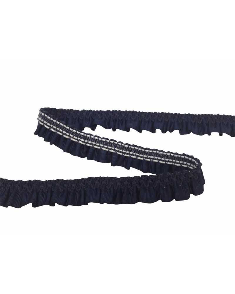 Posamentenrouches, elastische Fransen, Gros-Grain, glänzend, hoch, 15 mm