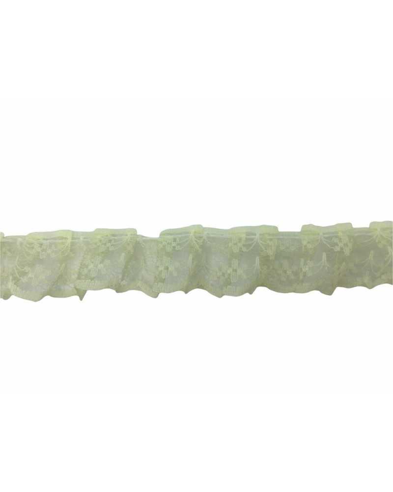 Passamaneria Pizzo Merletto Arricciato Rouches Alto 2 Cm