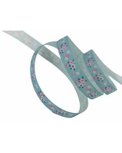 Pasamanería Cinta Lazo Estampado Flores Provenzales 1 Cm De Alto
