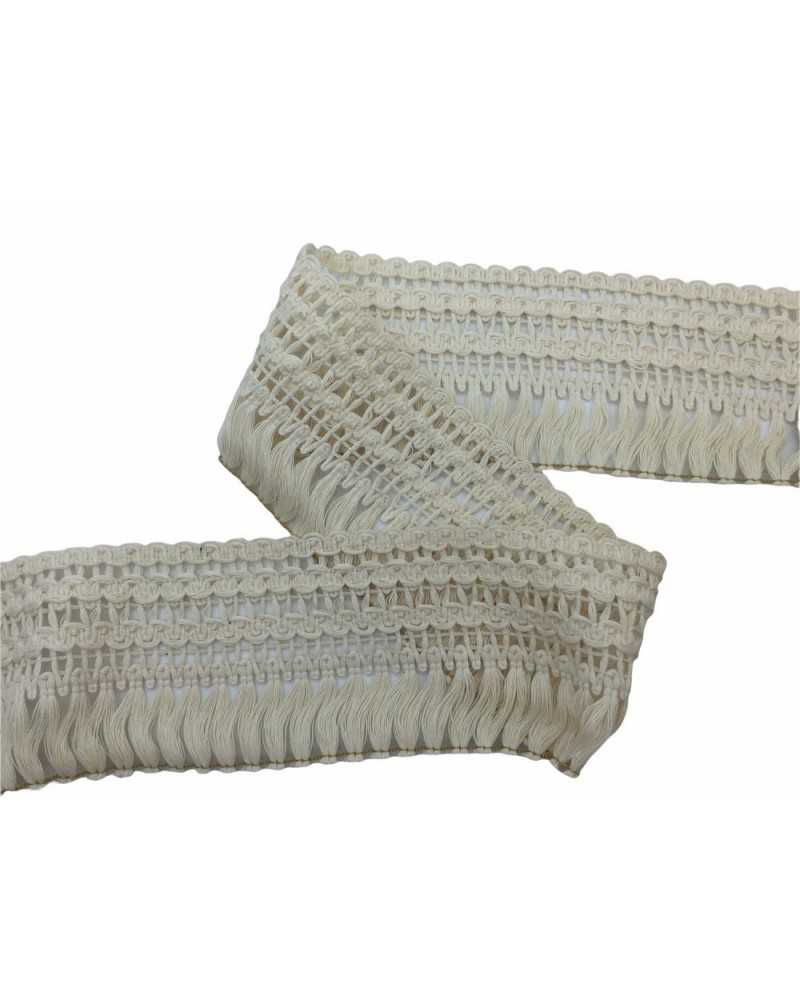 Garnituren, Fransenquaste, Polsterung aus mattierter Baumwolle, 8 cm hoch