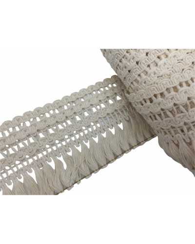 Garnituren, Fransenquaste, Polsterung aus mattierter Baumwolle, 8 cm hoch