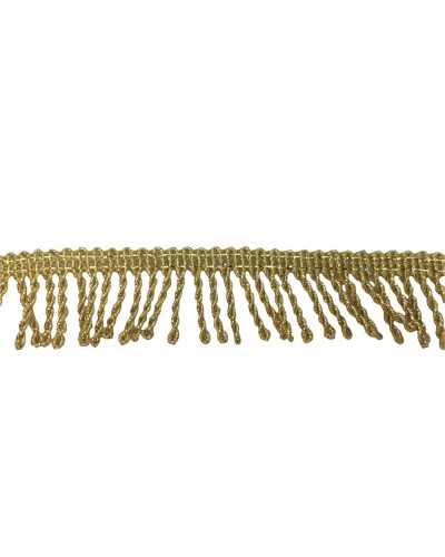 Passementerie Petite Frange Cordon Lurex 2 Têtes Haut 25 Mm
