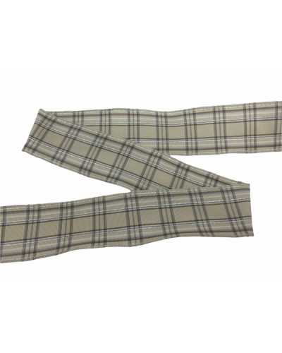 Passamaneria Nastro Natale Taffetà Scozzese Filo Lurex Alto 35 Mm