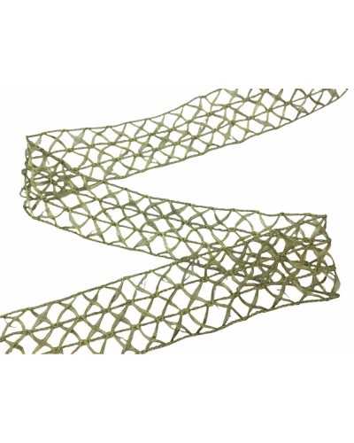 Trimmings Perforated Ribbon Partition Lurex Thread 4 Cm High