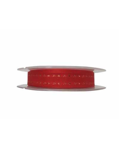 Passementerie Ruban de Noël Tafta Lurex Brodé 15 Mm de Haut