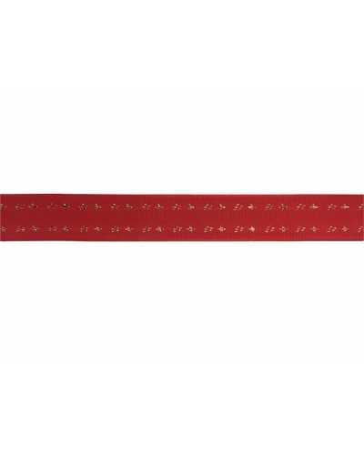 Pasamanería Cinta Navideña Tafta Lurex Bordado 15 Mm Alto