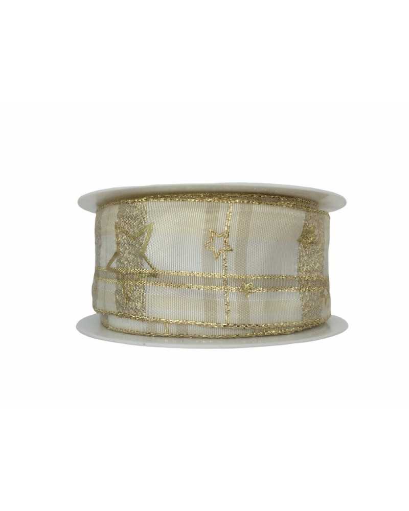 Christmas ribbon Lurex Taffeta Stella Oro Alta 4C