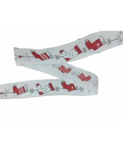 Trimmings Ribbon Christmas Star Stocking Bow Tree 25 Mm High