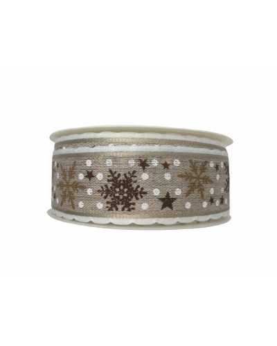 Passmaneria Lino Printed Stars Pois Ice35 Mm