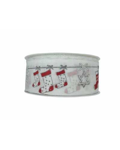 Passementerie Ruban Étoile De Noël Bas Arc Arbre 40 Mm De Haut