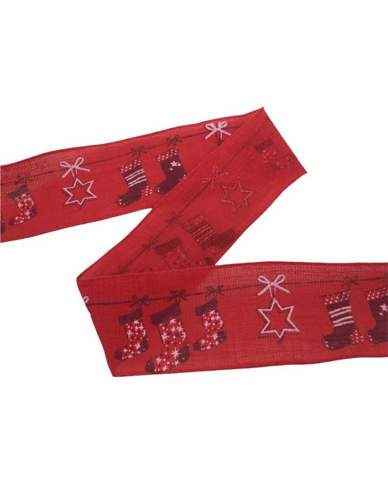Trimmings Ribbon Christmas Star Stocking Bow Tree 40 Mm High