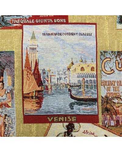 50 cm Vintage printed gobelin fabric dyed in yarn 280 cm high