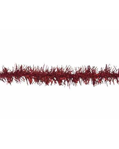 Pasamanería Laminada Lurex Tubular Rojo Alto 15 Mm