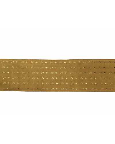 Garnituren Weihnachtsband Linie Taft Lurex hoch 40 mm
