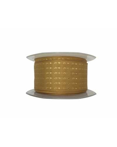 Passamaneria Nastro Natale Riga Taftà Lurex Alto 40 Mm