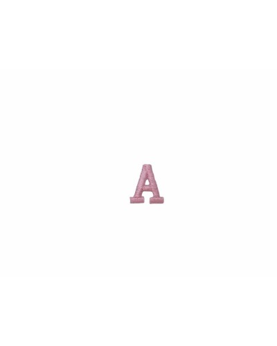 Buchstaben-Alphabet-Block, klein, rosa, hoch, 15 mm, thermoklebend, Marbet