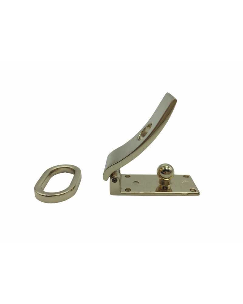 Hook Buckle Closing Fur Coats Polished Metal 40x15 Mm