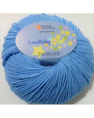 Baby Stel wool 50 grams 100% plain color wool
