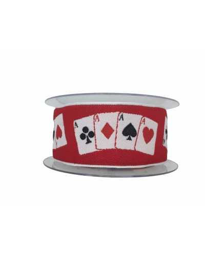Trimmings Poker Spielkarten Band Galloon Griechischer Rand bestickt 50 mm hoch