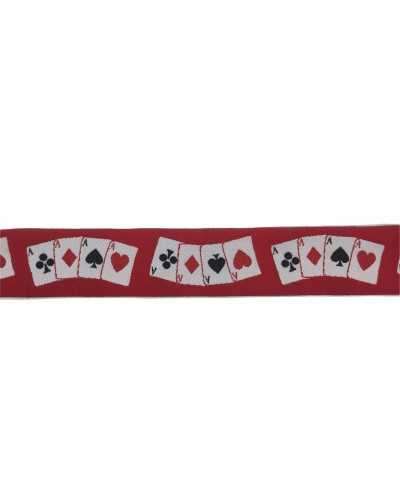 Trimmings Poker Playing Cards Ribbon Galloon Greek Border Embroidered 50 Mm High