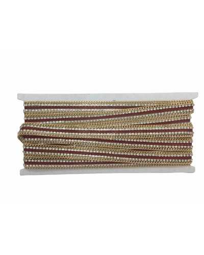 50 cm lange Kette zum Aufbügeln, Strass, Silber, Gold, 15 mm hoch