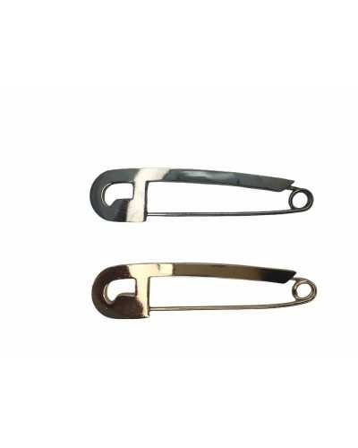Pin Gancho Pieles Faldas Carteras Capas Full Acero Pulido 92x23 mm