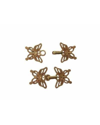 Gancho Metálico Embutido Modelo Chaqueta Mariposa 40x20mm