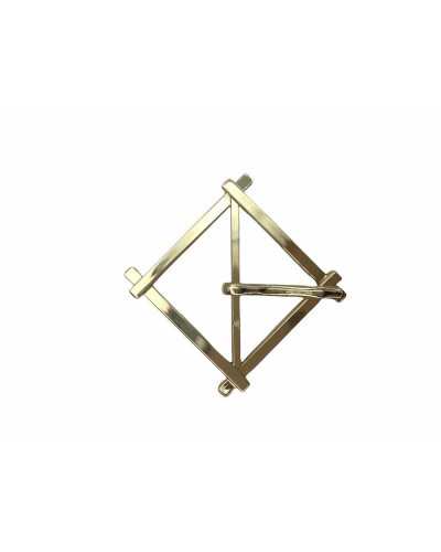 Hebilla Metal Pulido Rombo 55 mm alto