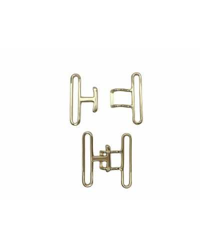 Gancho Hebilla Cinturon Cinta Metal Pulido 40x35 Mm