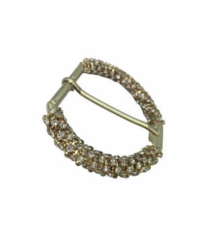 Shiny Metal Buckle Strass Glass Cinta High 85 Mm