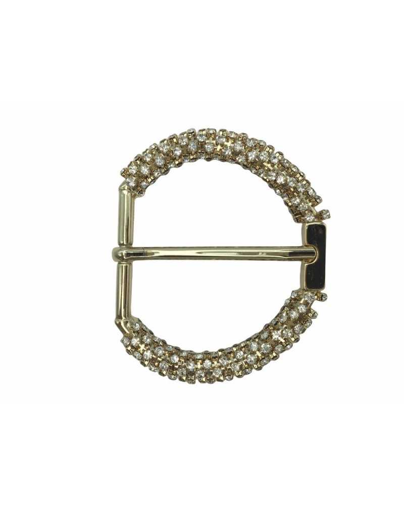Shiny Metal Buckle Strass Glass Cinta High 85 Mm