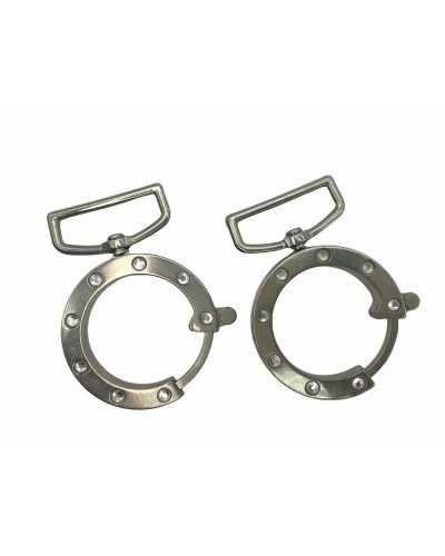 Round Metal Carabiner Hook 7x5 Strass Loop 3.5 Mm 30