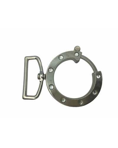 Runder Metallkarabinerhaken 7x5 Strassschlaufe 3,5 mm 30