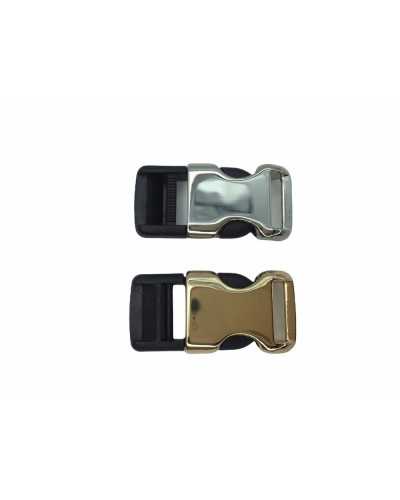 Buckle Plastic Resin Black Polished Steel Backpack Belt 13 Mm