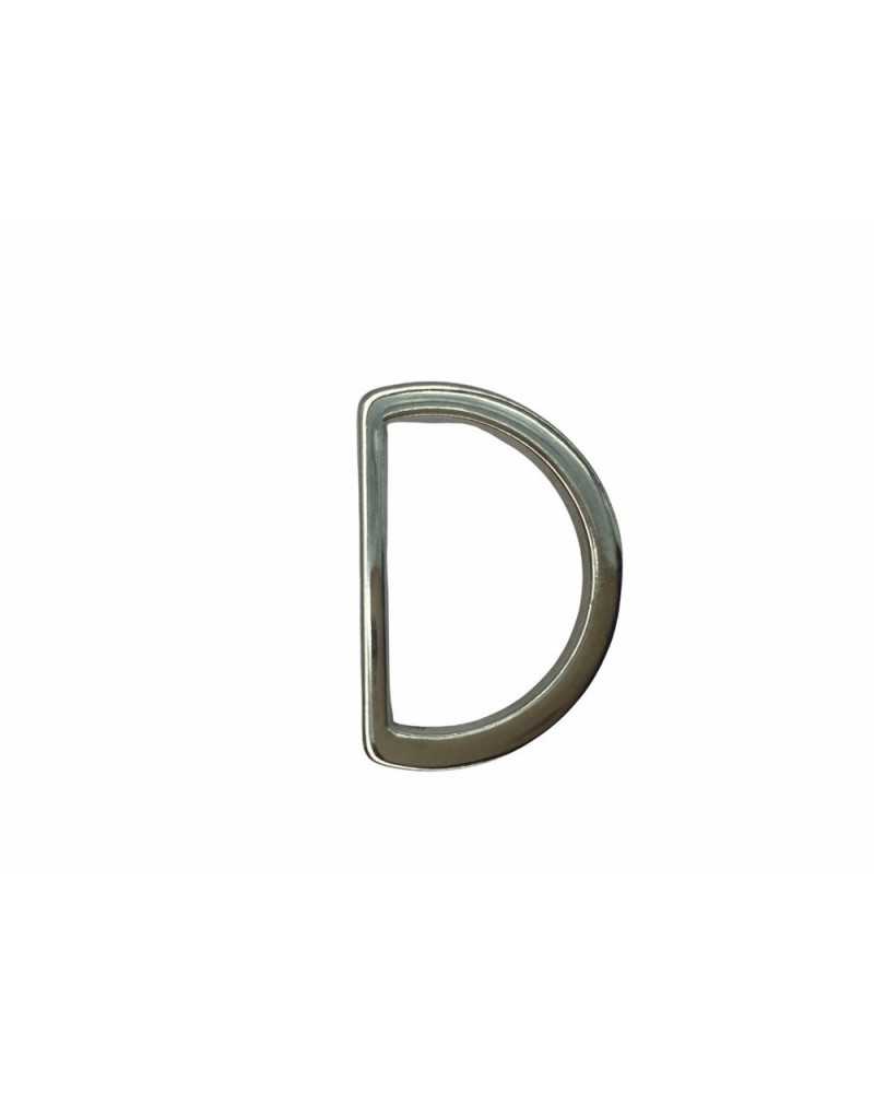 Haken Cinta Ring D geschlossenes glänzendes Metallschlaufenband 2,5 cm