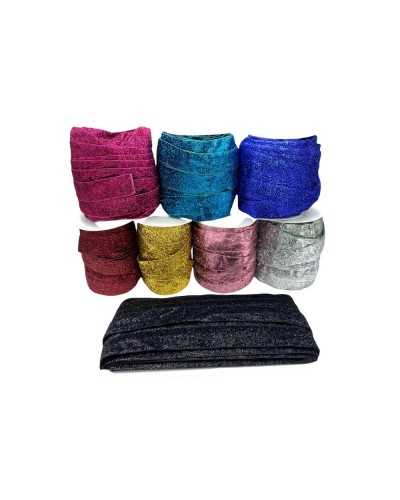 Trimmings Edge Ribbon Hand Glitter Velvet Brilliant Lurex High 25 Mm