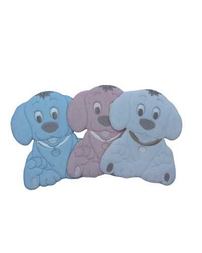 Thermoadhesive Application Velvet Embroidery Patch Baby Dog 13x11 Cm