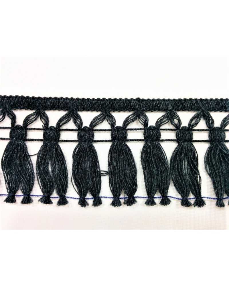 Passamaneria frangia in lana Morbida per scialli e vestiti alta 8 cm