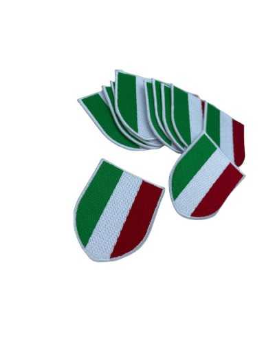 Iron-on Shield Application Embroidered Italy Flag Patch 4x5 Cm