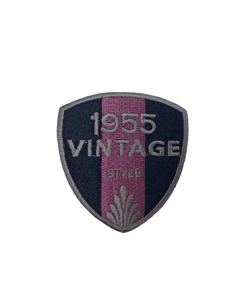 Écusson Thermocollant Application Écusson Brodé Style Vintage 1955 65x70 Mm