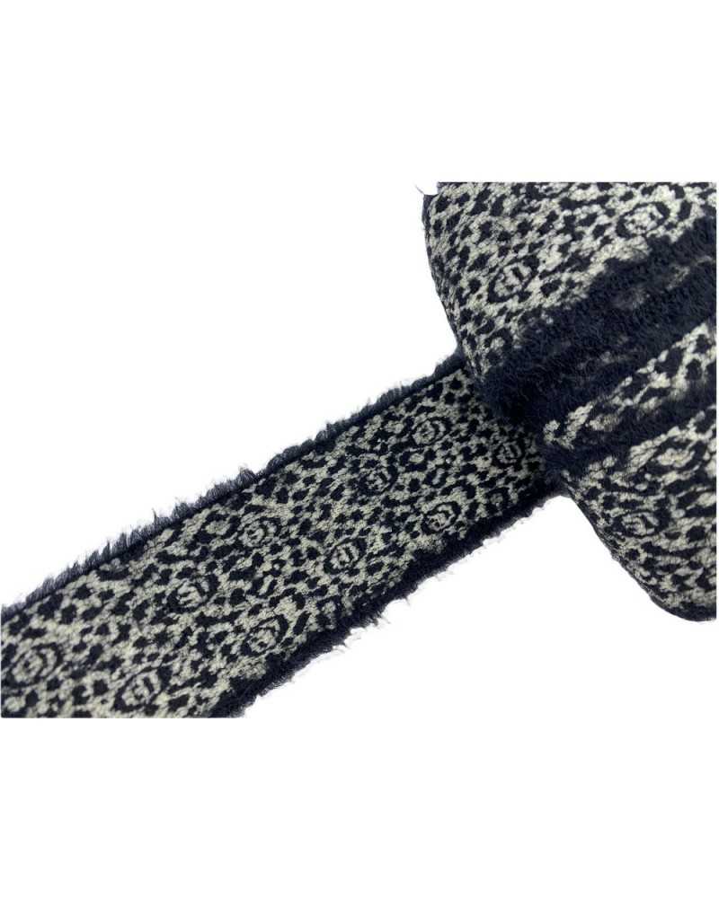 50 Cm Elastic Trimmings Cinta Flower Wool Mohair Wool Effect 4 Cm High