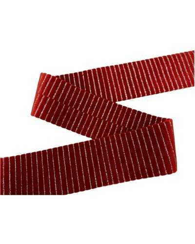 50 cm Double Face Élastique Galon Ligne Verticale Lurex Paillettes Velours Type Soie Haut 5 Cm