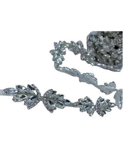 Applicazione Passamaneria Punto Luce Gioiello Pietra Strass Metallo Alto 3 Cm