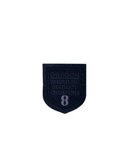 Iron-on Application Shield Written Oregon Wrestling District Champions 8 Cm 3,5x4