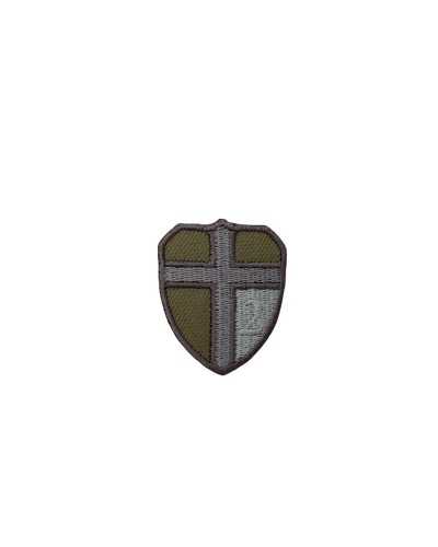Iron-on Application Patch Beige Shield Embroidery Patch 35x40 Mm
