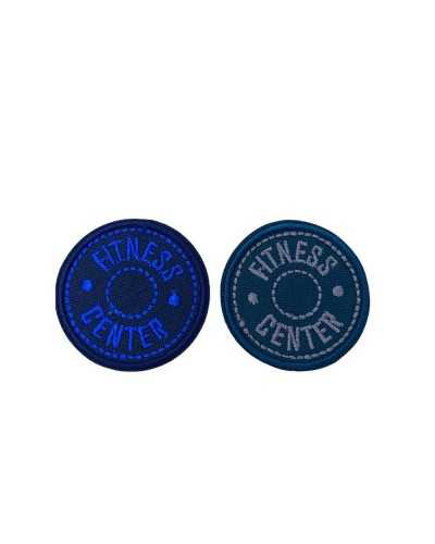 Iron-on Patch Application Round Embroidered Patch Fitness Center 4 Cm