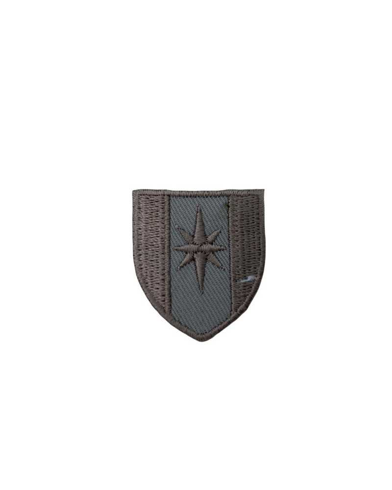 Applicazione Termoadesiva Patch Toppa Ricamo Scudetto Stella 30x35 Mm