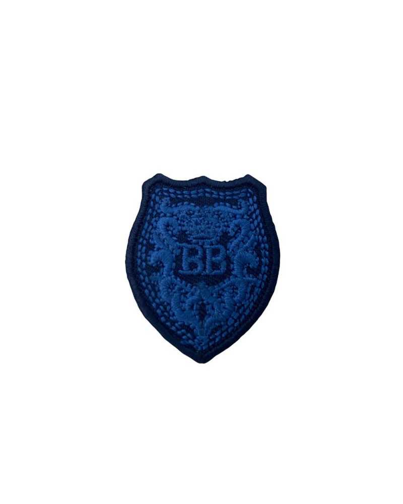 Thermoklebende Applikation Emblem Stickerei BB 35x40 mm