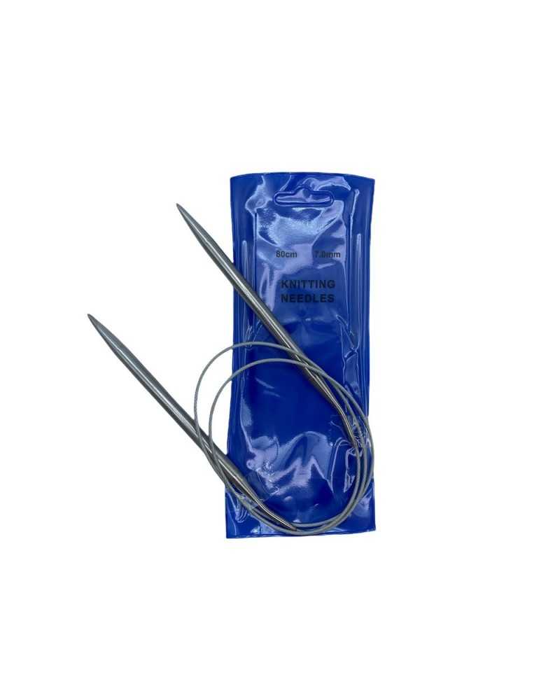Agujas Circulares 7 Mm Metal Longitud 80 Cm