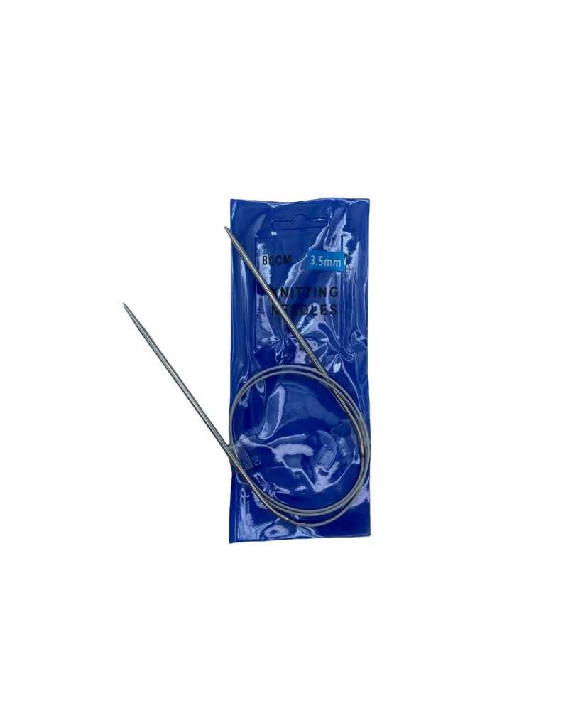 Aiguilles Circulaires 3.5 Mm Métal Longueur 80 Cm